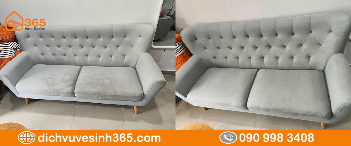 Sofa băng dài trước sau vệ sinh