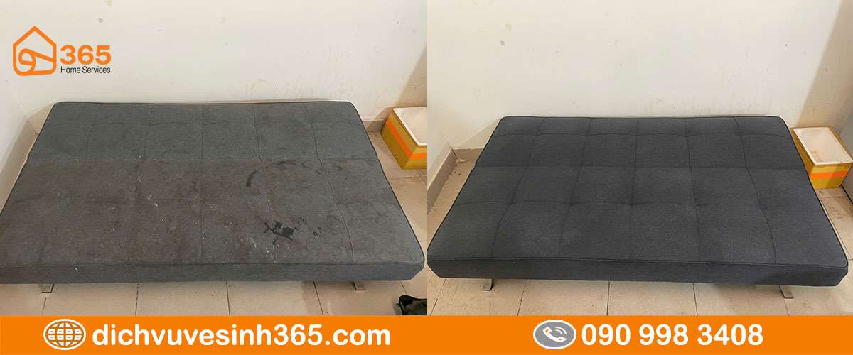 Ghế sofa giường trước sau vệ sinh