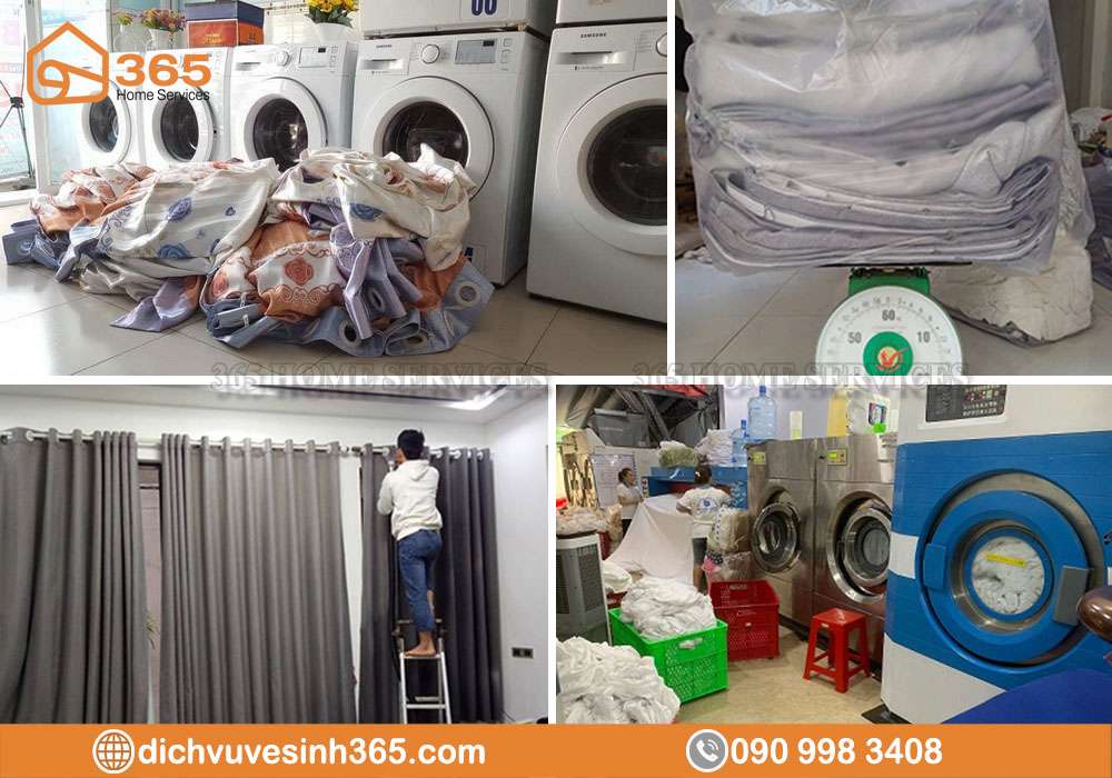Dịch vụ giặt rèm cửa tại nhà uy tín của Vệ Sinh 365